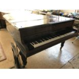A late 19th Century John Broadwood and Sons of London baby grand piano (a/f)