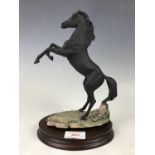 A Border Fine Arts black stallion figurine