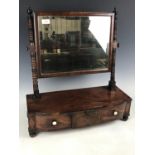 A Victorian mahogany dressing mirror, 57 x 24 x 63 cm