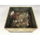 A large quantity of GB and world coins