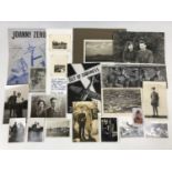 A group of postcards, photographs and ephemera pertaining to military and civil aviation