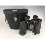 A cased pair of Admiral III 12 x 50 binoculars