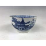 An early 19th century Chinese blue and white tea bowl