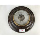 A marble framed Shortland Smith aneroid barometer