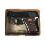 A vintage boxed Perfecta starting pistol by D.B.P. Germany