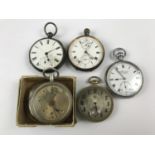 A Victorian silver cased pocket watch with lever movement by Matthew Ord of Hexham, a late 19th