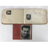 A mid 20th century autograph album containing amongst others signatures of Speedway racers
