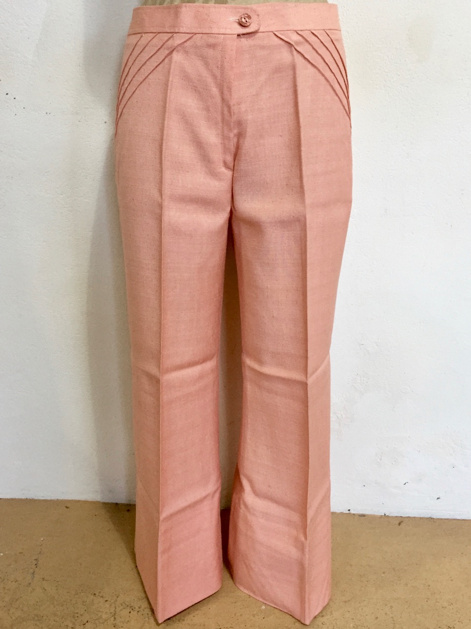 1960s and 1970s ladies' designer silk and other trousers, to include a pair of red and a pair of - Image 2 of 3