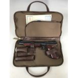 A cased Crosman Medalist II model 1300 22 cal air pistol