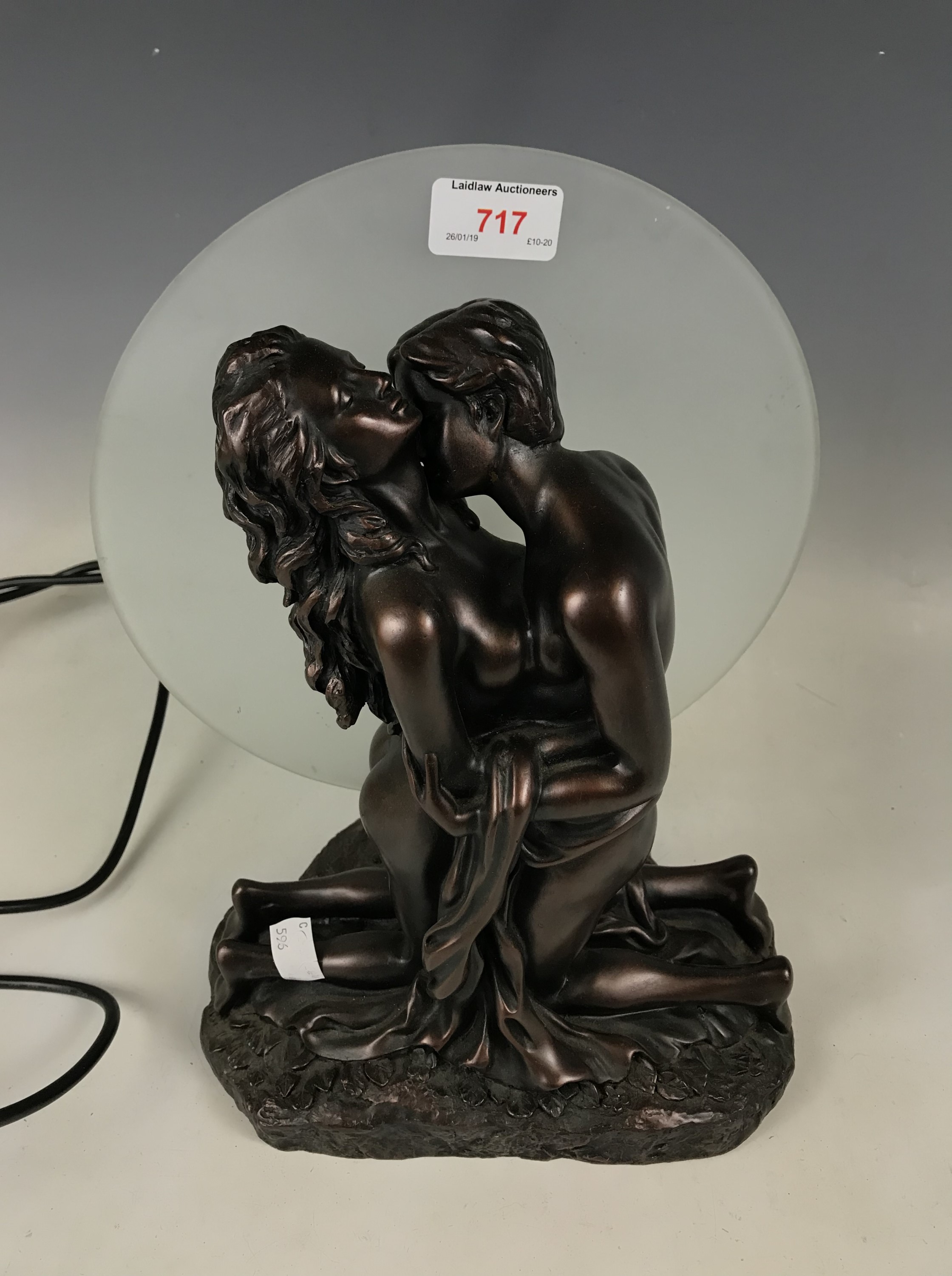 The Embrace figural table lamp