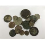 A quantity of Roman and later copper coins