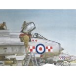 Bernard A Wilson (Contemporary) Cyprus Exercise English Electric Lightnings of RAG 56 Squadron,