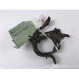 A flare pistol trigger with Luftwaffe aircraft wreck provenance