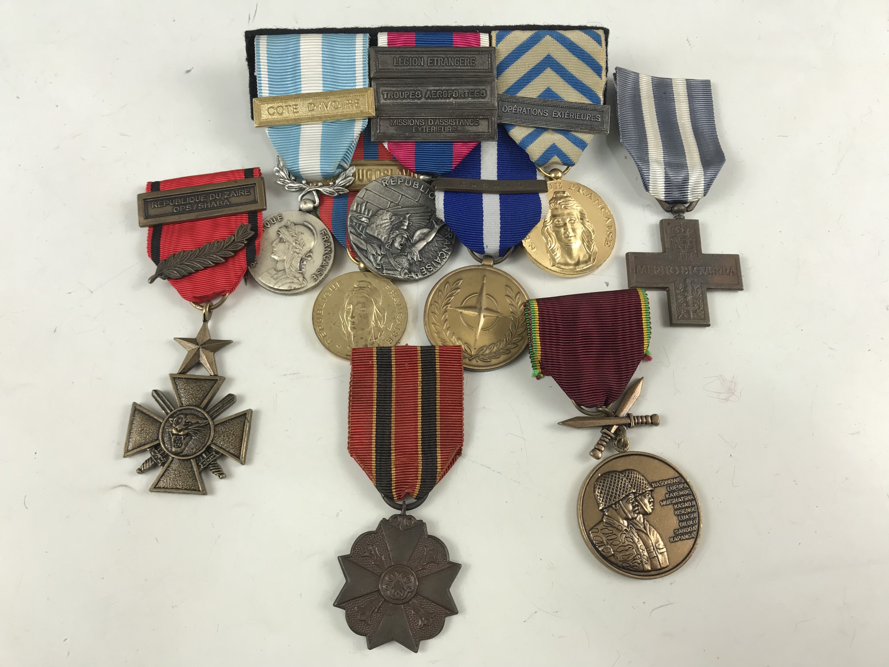 French, Belgian and other military medals