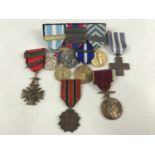 French, Belgian and other military medals