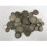 A quantity of 19th Century and later GB silver coins, approx 260 g