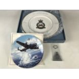 A Wedgwood commemorative plate for the 50th anniversary of No. 14 maintenance unit Royal Air Force