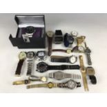 A quantity of watches including Lorus and Sekonda etc