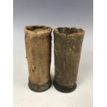 Inert flare cartridges, one inscribed "Falkowski, HUR, 16-1-41'