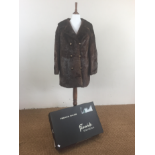 A 1960s lady's double-breasted beaver fur coat retailed by Fenwick's of Newcastle's 'French