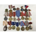 A quantity of Soviet and Eastern European medals