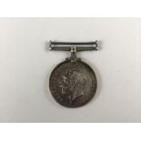 A British War Medal bearing partially erased marks 111737 Pte ***** RAMC