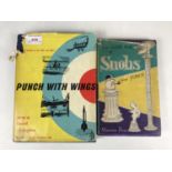 Two vintage Punch books including Punch with Wings, a Cartoon History of the RAF and The New Book of