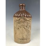 A stoneware gin bottle