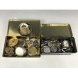 A quantity of pocket and wrist watch movements, parts and spares, to include an Air Ministry