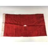 A vintage railway guards cotton flag