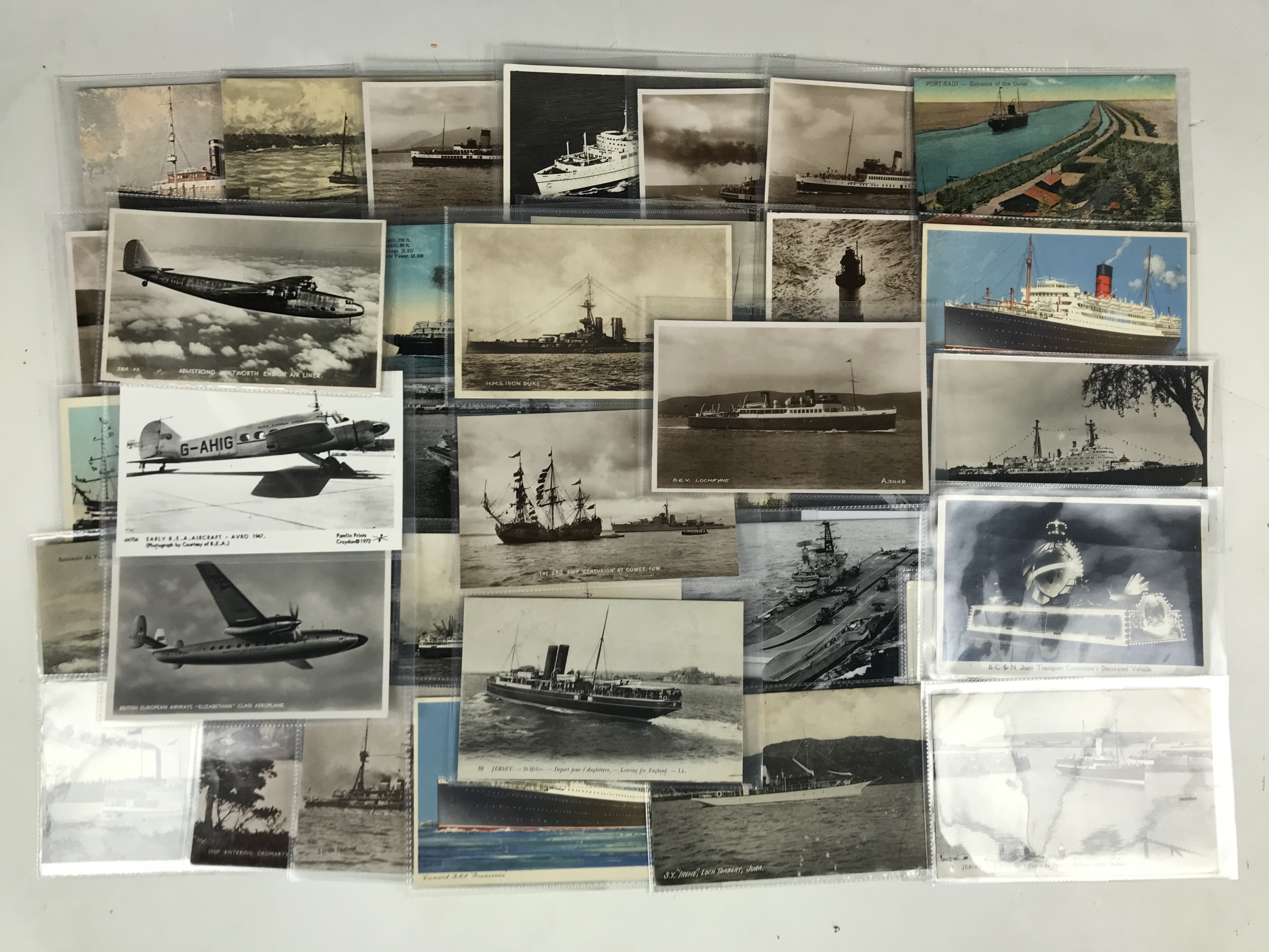 A quantity of early 20th Century postcards on the subject of the British Royal Navy / shipping / and