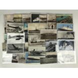 A quantity of early 20th Century postcards on the subject of the British Royal Navy / shipping / and