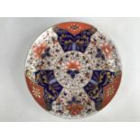 A Stevenson and Hancock Derby Imari pattern dish, 21 cm