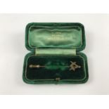 A 9ct Masonic stick pin, .68g