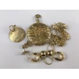 A quantity of contemporary gold-plated white-metal earrings, predominantly stamped '925 Italy', 51.