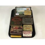 Sundry vintage tins including Edwards Desiccated Soup, Cherry Cough Pastilles and Afrikander Smoking