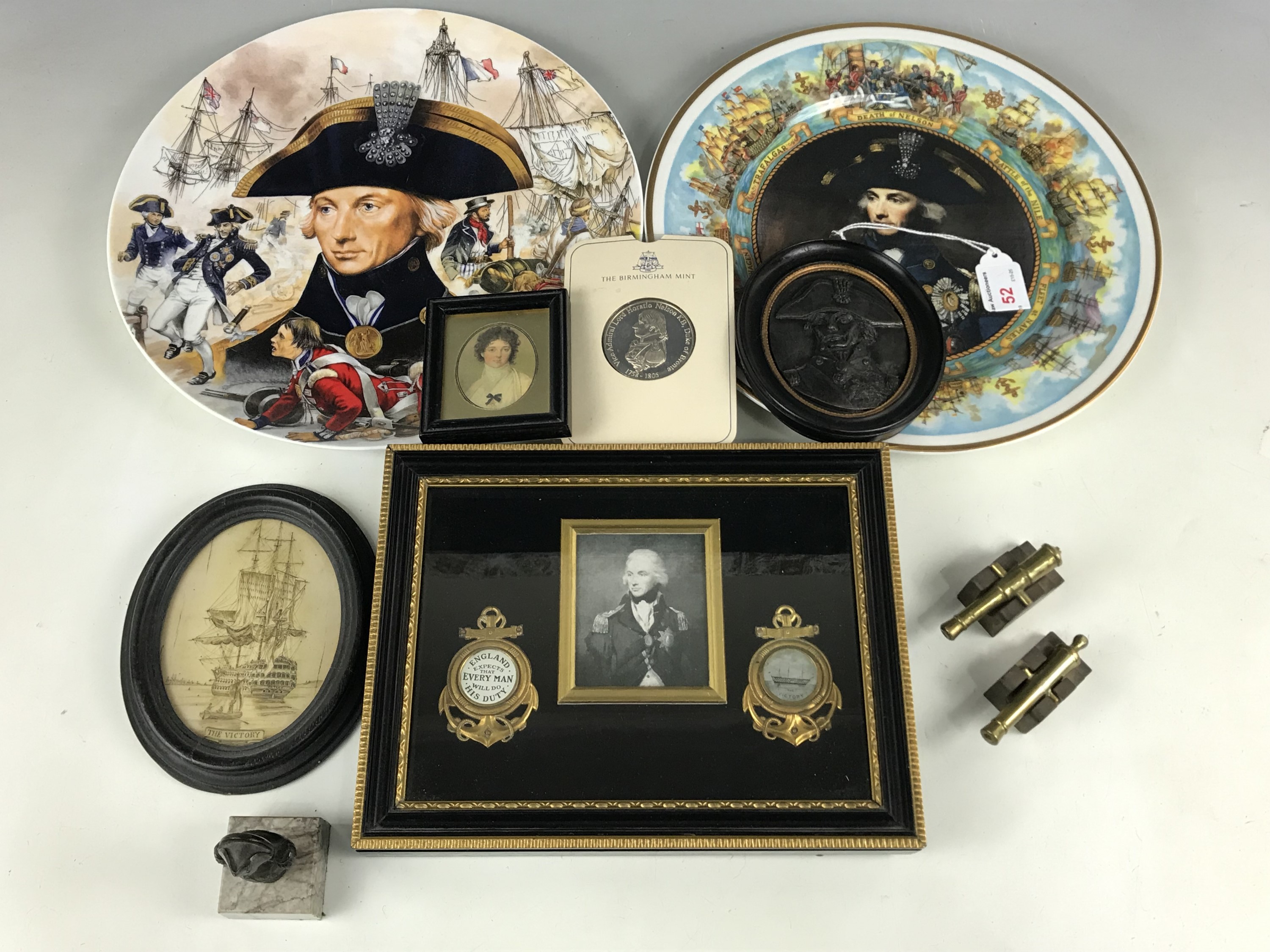 A quantity of Nelson / Trafalgar / HMS Victory memorabilia