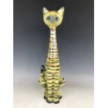 An uncommonly large kitsch Jema of Holland cat figurine, No. 446