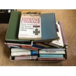 A large quantity of books on the Victoria Cross and other gallantry awards and recipients thereof