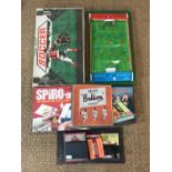 Vintage games including Chad Valley Soccer, Spiromatic, Phillips Bullion board and Electroulette