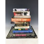 Books on military history including Peter Chasseaud, Topographical Atlas of Armageddon, a British