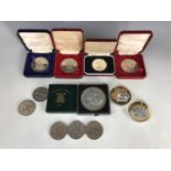 A number of cased and other military / royal commemorative coins / medallions