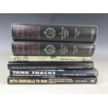 Books pertaining to the history of the Royal Tank Regiment, comprising; Hart, The Tanks, The History