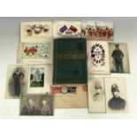 Eva Hope, The Life of General Gordon, together with sundry First World War silk postcards and