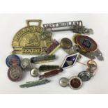 A quantity of railway-related enamelled and other lapel badges etc