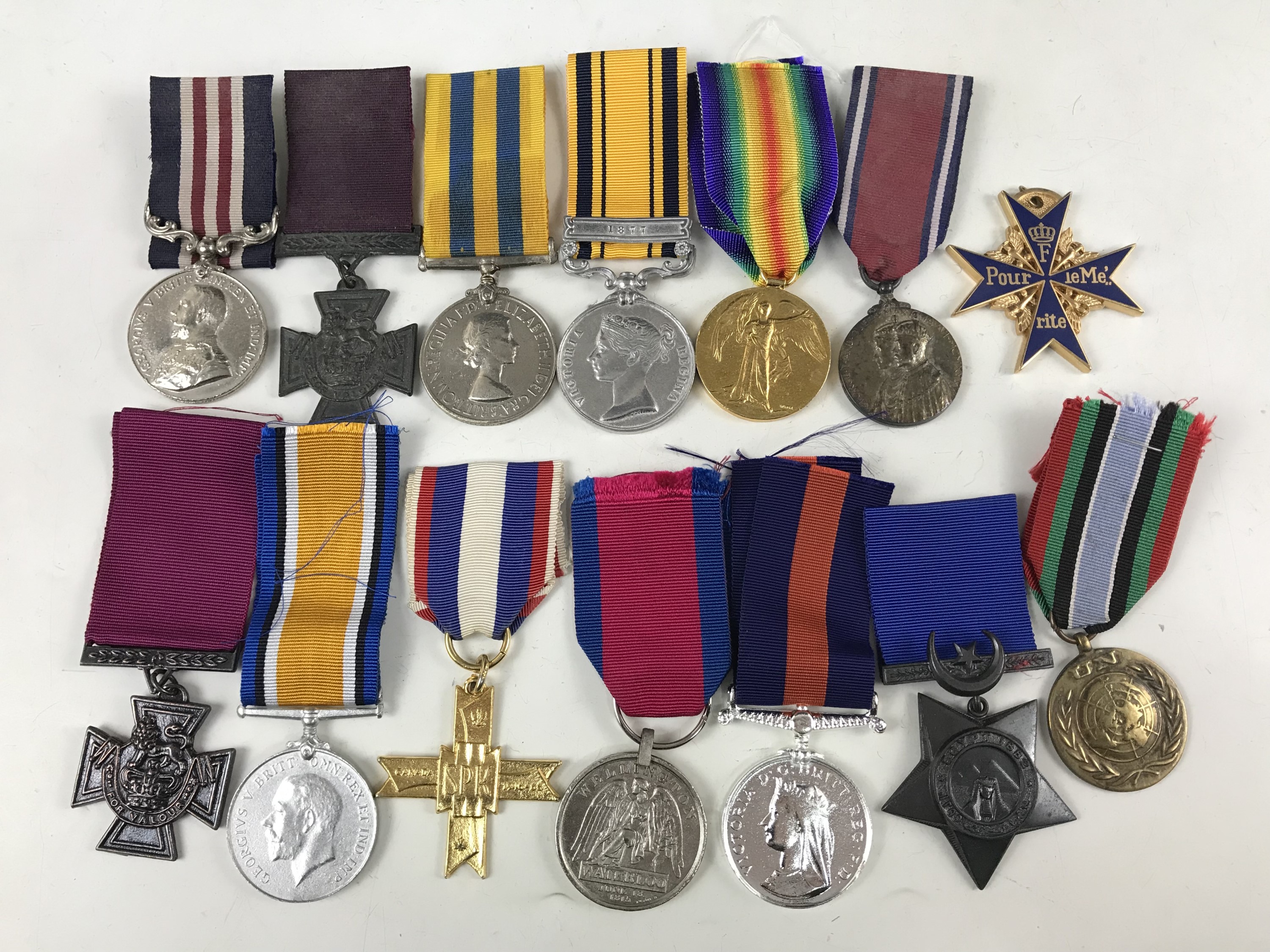 A quantity of replica military medals