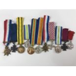 Sundry miniature medals