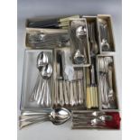 A large quantity of fine period electroplate flatware etc