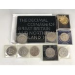 A 1971 decimal coinage set and other coins etc