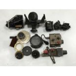 A quantity of aircraft / flying instruments including reflector gun sights etc. (a/f)